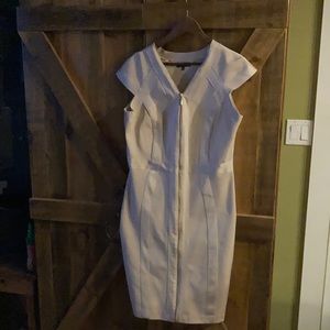 Pale glimmering pink bodycon dress